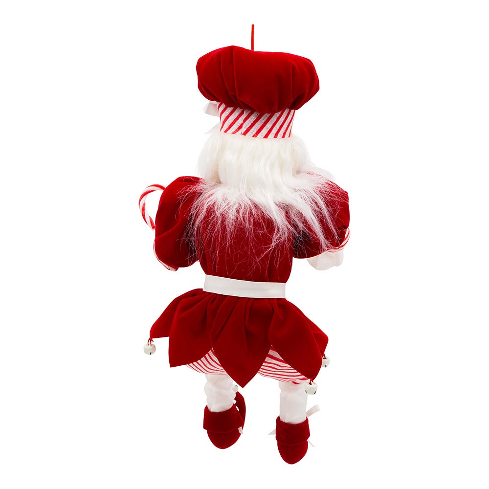 Kurt Adler 17-Inch Kringle Klaus Peppermint Chef Santa